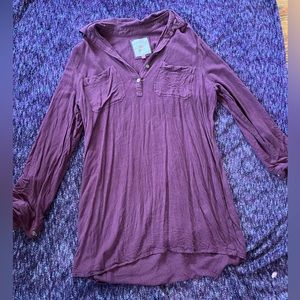 South Pole Long Sleeve Shirt Dress, size Large